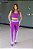Conjunto fitness aveludado (roxo lilás neon) - Imagem 1