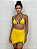 Saia poliamida Brasil saída de praia (amarelo e verde) - Imagem 1