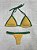 Biquini Raira cortininha regulável Brasil (amarelo e verde) - Imagem 3