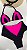 Biquini hot pant (preto pink) - Imagem 3