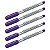 Kit 5 Canetas Viscot 1451 Ponta Fina Regular - Roxa - Imagem 1
