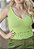 Blusa Feminina Cropped Tricot Rendado Alta Qualidade - Imagem 2