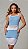 Vestido Casual Feminino Listrado com Alça em Tricot Canelado - Imagem 1