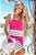 Vestido Casual Feminino Listrado com Alça em Tricot Canelado - Imagem 10