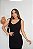 Vestido Canelado Longo com Fenda Lateral Decote V - Imagem 11