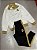 CONJUNTO REAL MADRID (branco/preto) - Imagem 1