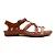 Sandália Feminina New Face Flat em Couro Pêssego – Leve, Anatômica e Elegante - Imagem 2