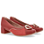 sapato ???? Confortável em couro legítimo original USAFLEX - SCARPIN BLOCO TELHA - Imagem 2