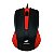 Mouse C3Tech MS-20RD Preto/Vermelho USB - Imagem 1