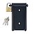 Suporte de Parede (preto) com Cadeado para testo 175 - Testo 0554 1702 - Imagem 1