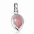 Pingente Quartzo Rosa Gota Slim Prata 925 - Imagem 1