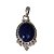 Pingente Lápis Lazuli Bolas Lisas Prata 925 - Imagem 1