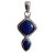 Pingente Lápis Lazuli Losango Prata 925 - Imagem 1