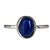 Anel Lápis Lazuli Oval Slim Prata 925 - Imagem 1