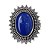 Anel Lápis Lazuli Sol Luxo Prata 925 - Imagem 2