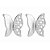 Brinco Borboleta Chic Prata 925 - Imagem 1