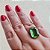 Anel Zircão Verde Prata 925 - Imagem 3