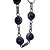 Pulseira Ônix Prata 800 Folheado - Imagem 1