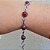 Pulseira Granada Prata 800 Folheado - Imagem 3