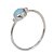 Anel Larimar Redondo Prata 925 - Imagem 1