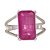 Anel Quartzo Pink de Prata 925 - Imagem 1