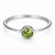 Anel Peridoto Redondo Minimalista Prata 925 - Imagem 1