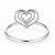 Anel Coração Aros de Prata 925 - Imagem 3