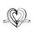 Anel Coração Aros de Prata 925 - Imagem 1