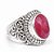 Anel Rubi Indiano Boho de Prata 925 - Imagem 2