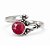 Anel Rubi Indiano de Prata 925 - Imagem 1