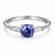 Anel Tanzanita Solitário Rebeca de Prata 925 - Imagem 1