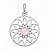 Pingente Quartzo Rosa Mandala de Prata 925 - Imagem 1