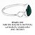 Anel Jade Gota Redondo de Prata 925 - Imagem 2