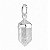 Pingente Quartzo de Cristal de Prata 925 - Imagem 1