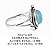 Anel Larimar Oval de Prata 925 - Imagem 2