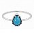 Anel Larimar Gota de Prata 925 - Imagem 1