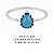 Anel Larimar Gota de Prata 925 - Imagem 2