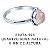 Anel Quartzo Rosa Cordinha Prata 925 - Imagem 2