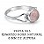 Anel Quartzo Rosa Lateral de Prata 925 - Imagem 2
