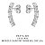 Brinco Cristal Earcuff de Prata 925 - Imagem 2
