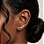 Brinco Earcuff Topázio Imperial de Prata 925 - Imagem 3