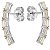 Brinco Earcuff Topázio Imperial de Prata 925 - Imagem 1