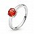 Anel Rubi Rose Cut de Prata 925 - Imagem 1