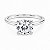 Anel Moissanite Clássico Prata 925 - Imagem 1