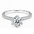 Anel Moissanite Lateral Prata 925 - Imagem 1
