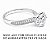 Anel Moissanite Lateral Prata 925 - Imagem 3