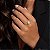 Anel Moissanite Lateral Prata 925 - Imagem 4