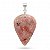 Pingente Opala Rosa Gota Prata 925 - Imagem 1