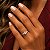 Anel Moissanite Gota Lateral de Prata 925 - Imagem 3