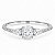 Anel Moissanite Gota Lateral de Prata 925 - Imagem 1